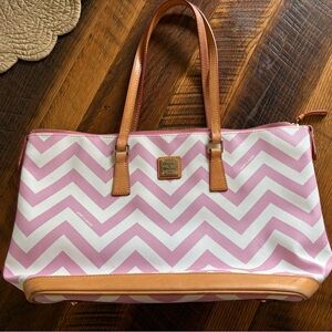 Dooney & Bourke Red Interior with Tan Trim